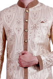 Flaxen Indian Wedding Indo-Western Sherwani for Men