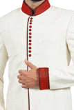 White Indian Wedding Indo-Western Sherwani for Men