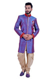 Blueberry Indian Wedding Indo-Western Sherwani for Men