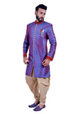 Blueberry Indian Wedding Indo-Western Sherwani for Men