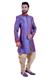 Blueberry Indian Wedding Indo-Western Sherwani for Men