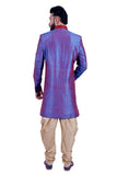 Blueberry Indian Wedding Indo-Western Sherwani for Men