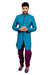 Gulfstream Blue Indian Wedding Indo-Western Sherwani for Men