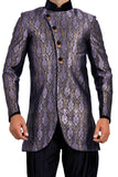 Purple Indian Wedding Indo-Western Sherwani for Men