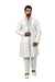 White Silk Traditional Indian Wedding Indo-Western Sherwani for Men