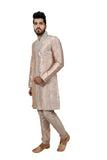 Almond Silk Traditional Indian Wedding Indo-Western Sherwani for Men