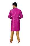 Neonpurple Silk Traditional Indian Wedding Indo-Western Sherwani for Men