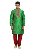 Green Indian Wedding Kurta Pajama Sherwani for Men