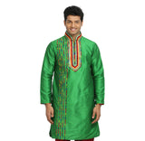 Green Indian Wedding Kurta Pajama Sherwani for Men