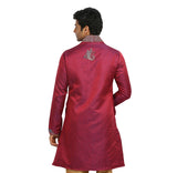 Crimson Indian Wedding Kurta Pajama Sherwani for Men