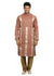 Salmon Indian Wedding Kurta Pajama Sherwani for Men