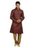 Firebrick Indian Wedding Kurta Pajama Sherwani for Men