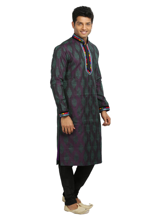 Blueviolet Indian Wedding Kurta Pajama Sherwani for Men
