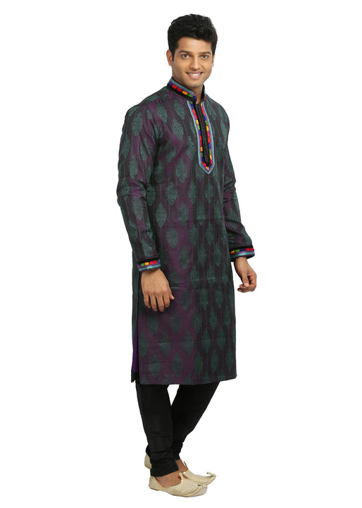 Blueviolet Indian Wedding Kurta Pajama Sherwani for Men