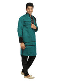 Green Indian Wedding Designer Kurta Pajama Sherwani for Men