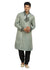 Silver Grey Indian Wedding Kurta Pajama Sherwani for Men