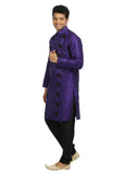 Purple Indian Wedding Kurta Pajama Sherwani for Men