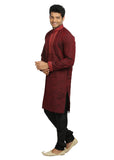 Maroon Indian Wedding Kurta Pajama for Men