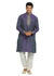 Groomsmen Medium Purple & Green Kurta Pajama Set