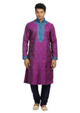 Magenta Indian Wedding Kurta Pajama for Men