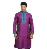 Magenta Indian Wedding Kurta Pajama Sherwani - Indian Ethnic Wear for Men