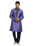 Dark Lavender Indian Wedding Kurta Pajama for Men