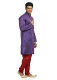 Purple Indian Wedding Kurta Pajama for Men