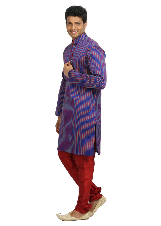 Purple Indian Wedding Kurta Pajama for Men