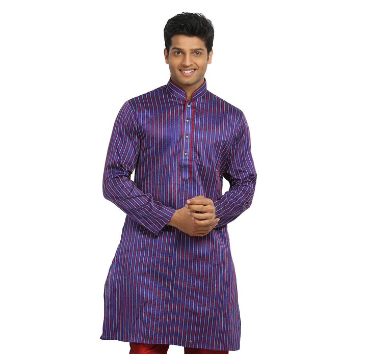 Purple Indian Wedding Kurta Pajama for Men