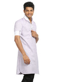 Orchid Cotton Fabric Pathani Kurta for Men