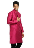 Pink Silk Pathani Kurta for Men