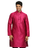 Pink Silk Pathani Kurta for Men