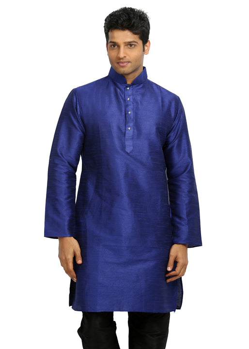 Violet Silk Pathani Kurta for Men