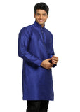 Violet Silk Pathani Kurta for Men