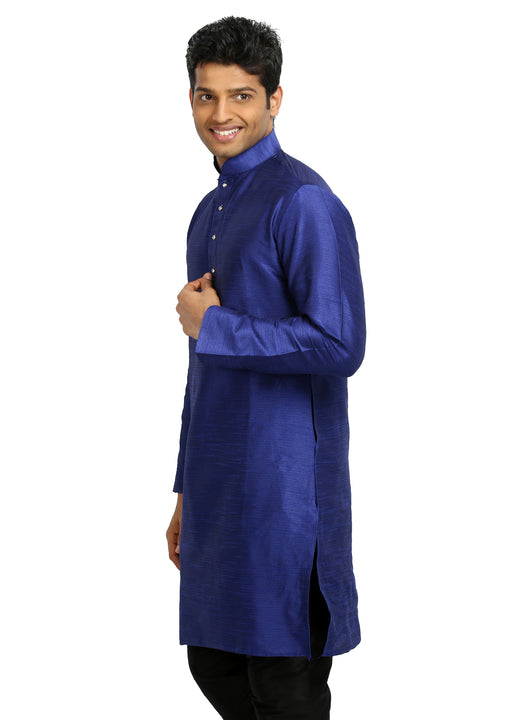 Violet Silk Pathani Kurta for Men