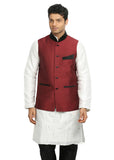 Maroon Nehru Jacket for Men