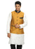 Gold Yellow Nehru Jacket for Men