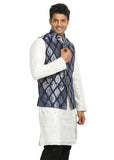 Blue Nehru Jacket for Men