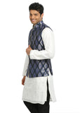 Blue Nehru Jacket for Men