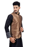 Saris and Things Sienna Coffee Nehru Jacket for Men