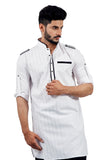 Saris and Things White Pathani Suit for Men