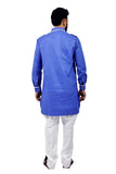 Saris and Things Blue Pathani Suit for Men