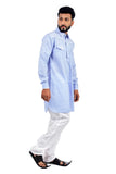 Saris and Things Skyblue Pathani Suit for Men