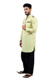 Saris and Things Limegreen Pathani Suit for Men