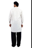 Saris and Things White Pathani Suit for Men