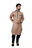 Indian Traditional Cotton Silk Desert Sand Kurta Pajama for Men