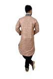 Indian Traditional Cotton Silk Desert Sand Kurta Pajama for Men