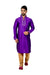 Indian Traditional Silk Purple Kurta Pajama for Men