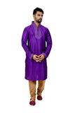 Indian Traditional Silk Purple Kurta Pajama for Men