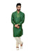 Indian Traditional Ghiccha Silk Green Kurta Pajama for Men